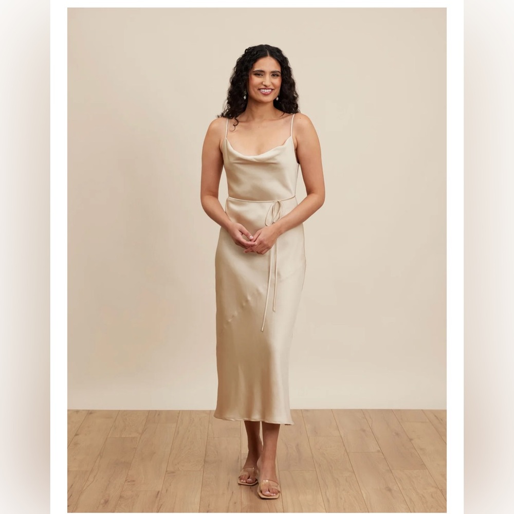 Park & Fifth “Waldorf” Bridesmaid Dress in Champagne